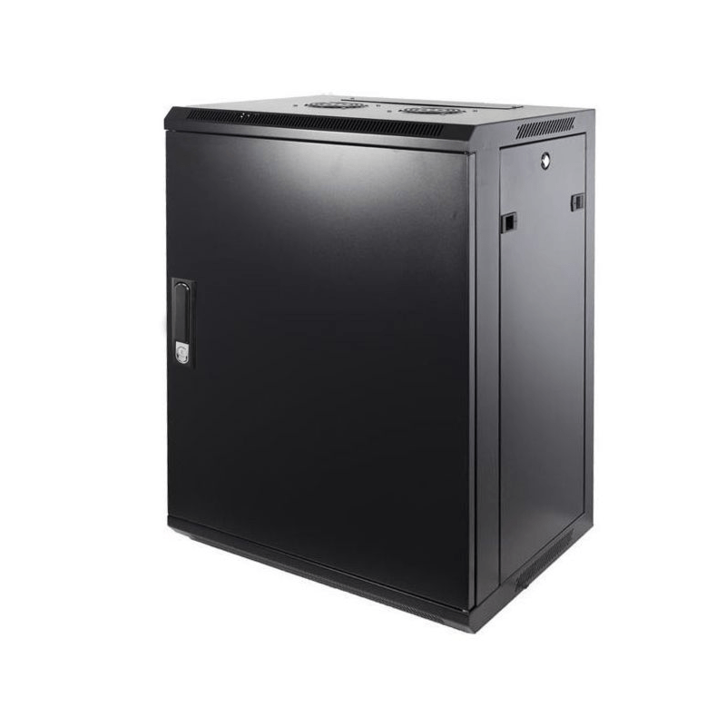 12 HE Serverschrank, Wandgehäuse, mit Metalltür (BxTxH) 600 x 600 x 635mm