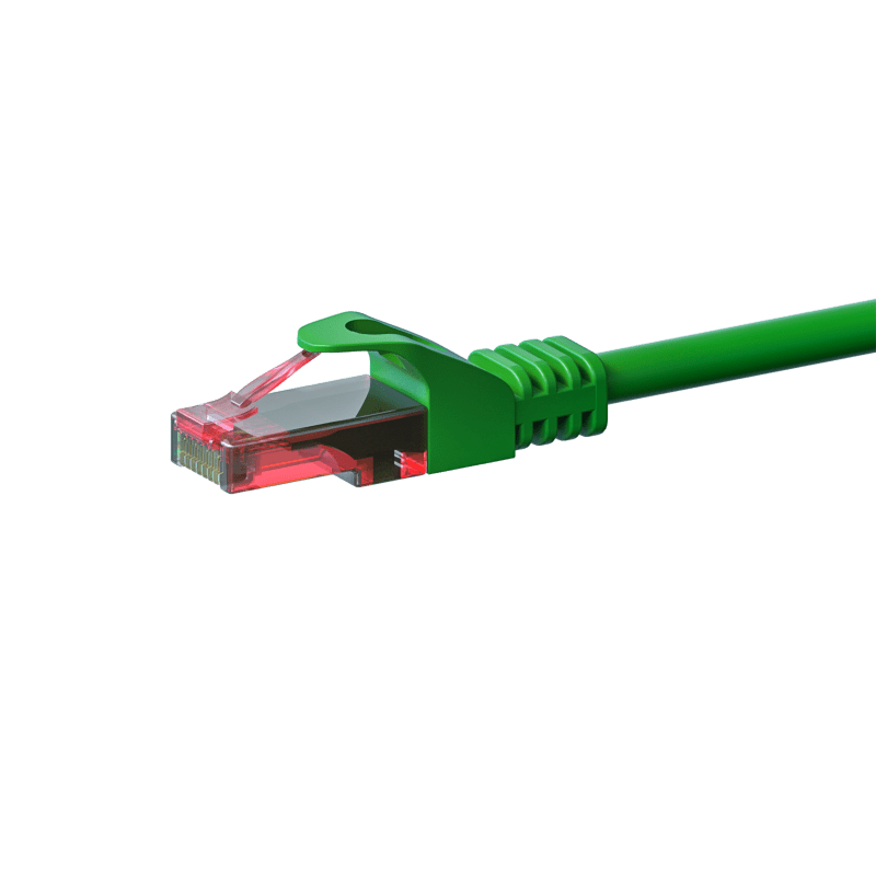 CAT6 Netzwerkkabel, U/UTP, 2 meter, Grün, 100% Kupfer