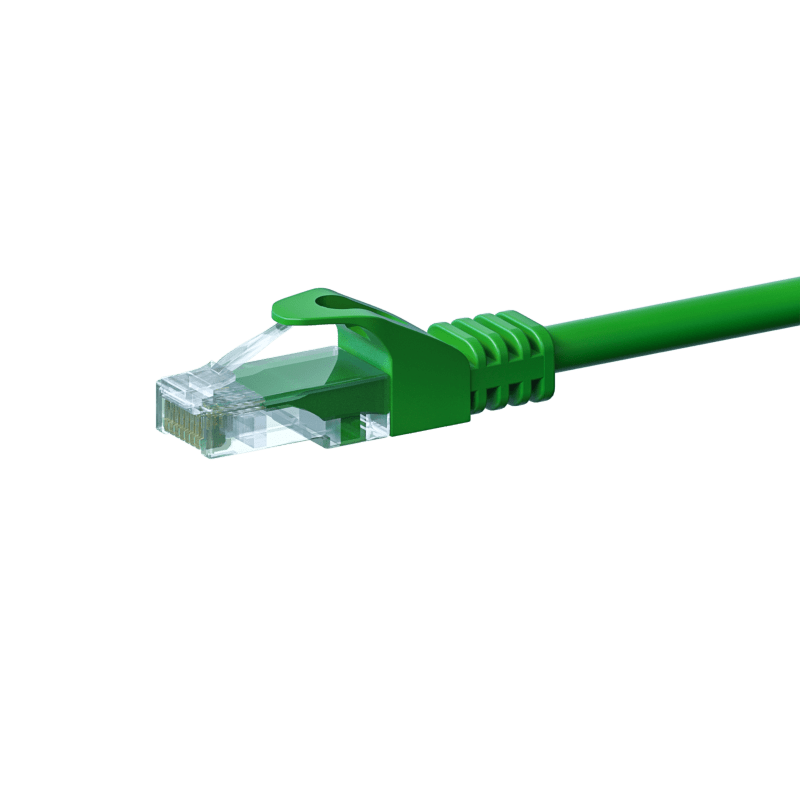 CAT5e Netzwerkkabel, U/UTP, 3 meter, Grün, 100% Kupfer