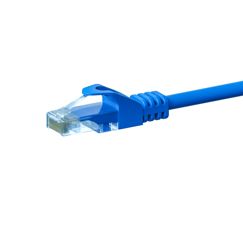 CAT5e Netzwerkkabel, U/UTP, 20 meter, Blau, 100% Kupfer