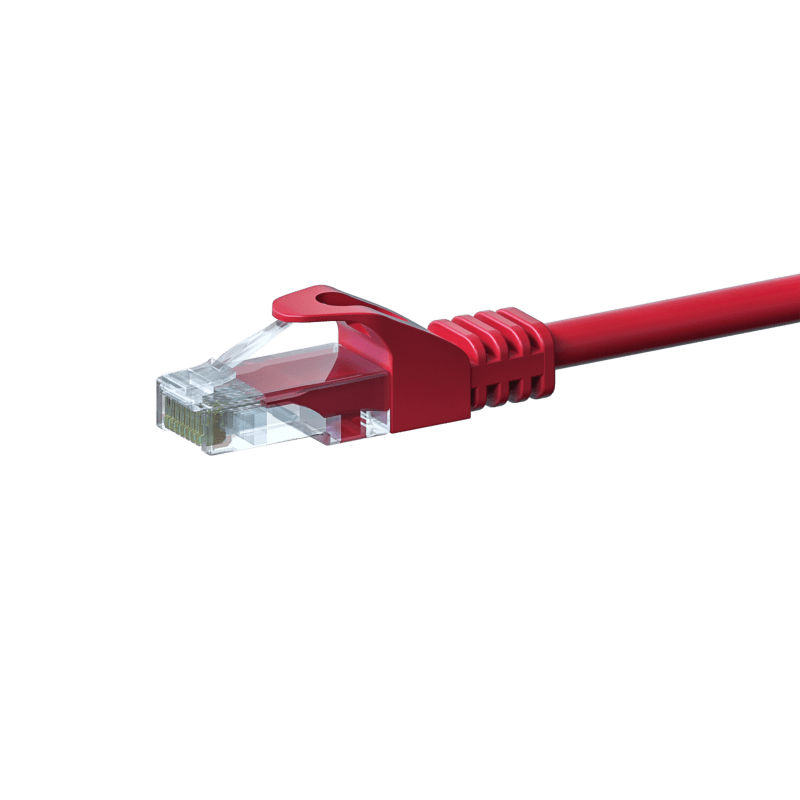 CAT5e Netzwerkkabel, U/UTP, 15 meter, Rot, 100% Kupfer