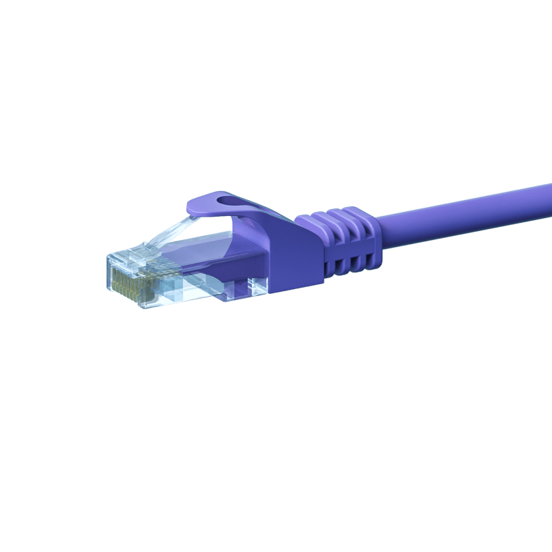 CAT5e Netzwerkkabel, U/UTP, 3 meter, Viollett, 100% Kupfer