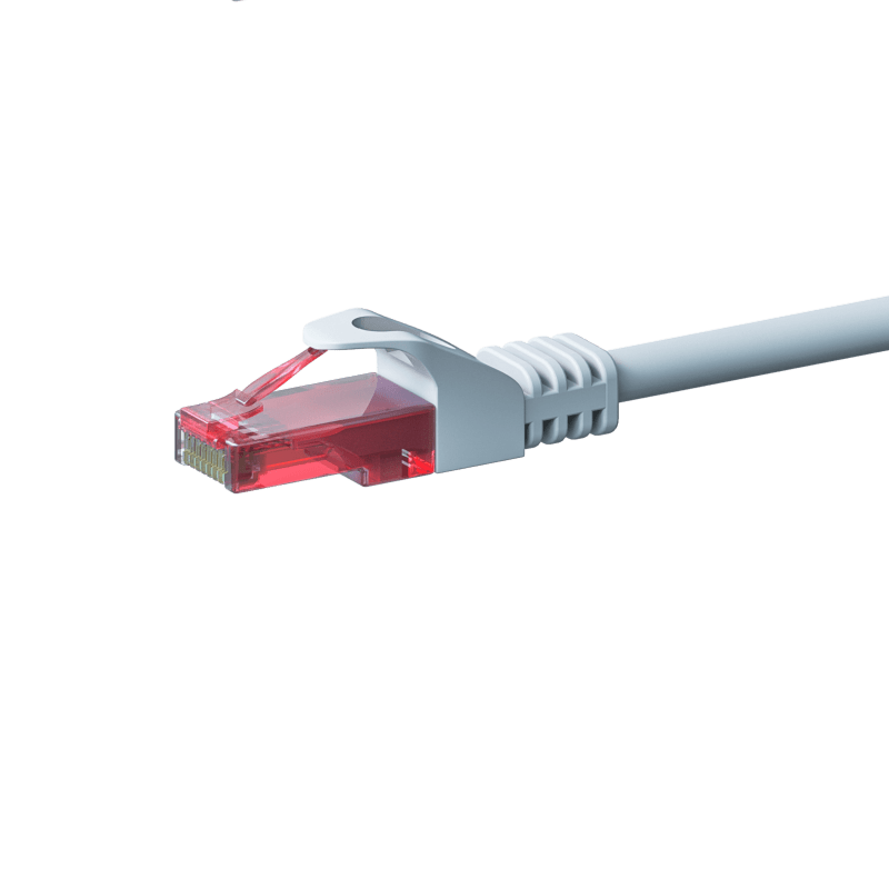CAT6 Netzwerkkabel, U/UTP, 3 meter, Weiß, 100% Kupfer
