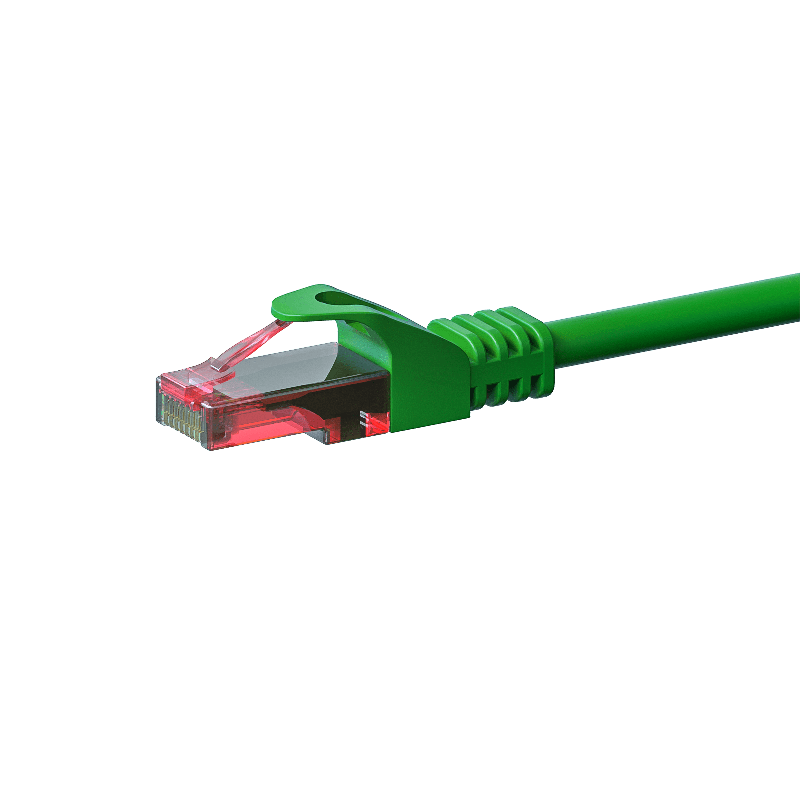 CAT6 Netzwerkkabel, U/UTP, 3 meter, Grün, 100% Kupfer