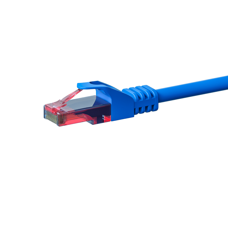 CAT6 Netzwerkkabel 100% Kupfer - U/UTP - 10 Meter - Blau