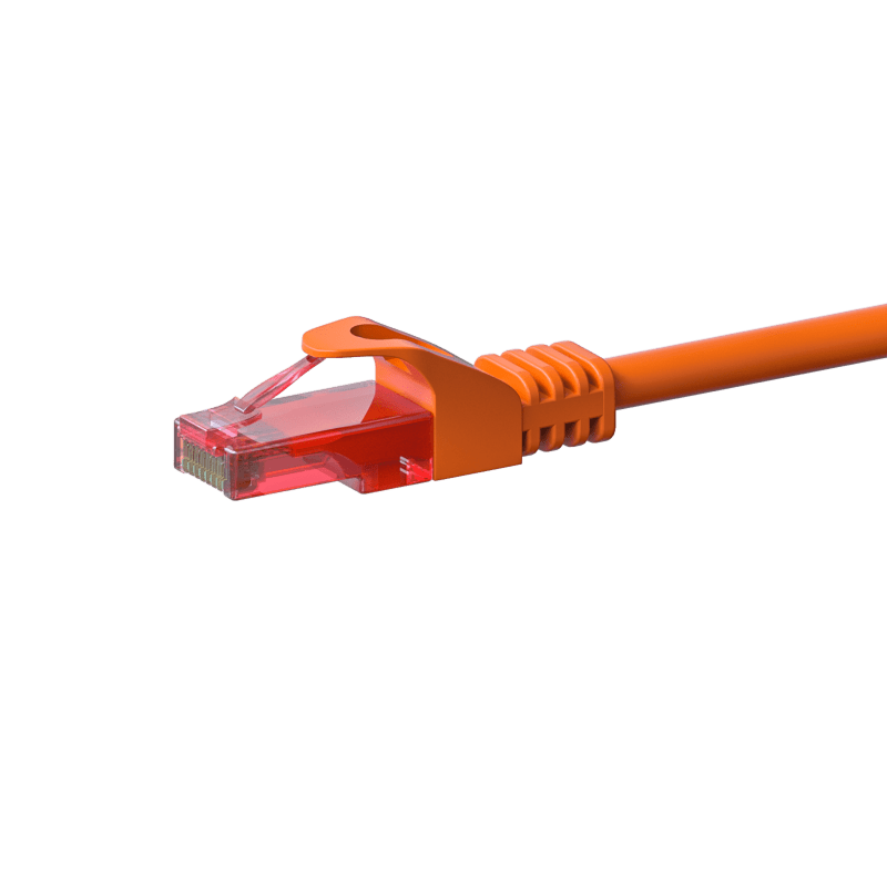 CAT6 Netzwerkkabel 100% Kupfer - U/UTP - 7,5 Meter - Orange