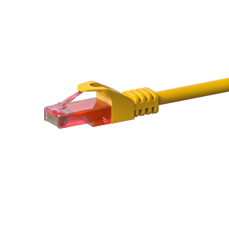 CAT6 Netzwerkkabel 100% Kupfer - U/UTP - 30 Meter - Gelb