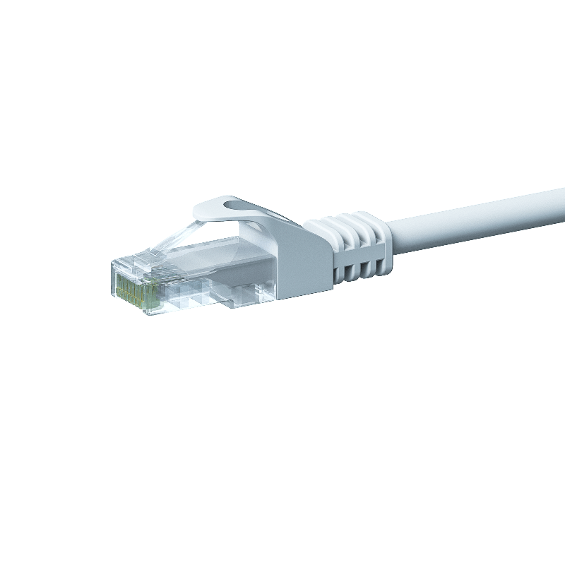 CAT 5e Netzwerkkabel U/UTP – 0.25 Meter - Weiß - CCA