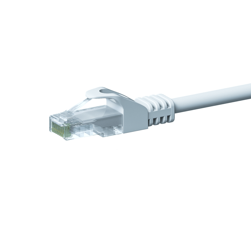 CAT 5e Netzwerkkabel U/UTP – 1 Meter - Weiß - CCA
