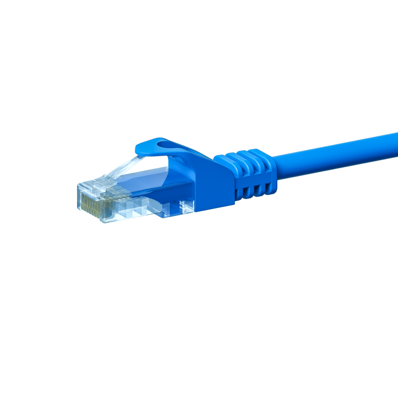 CAT 5e Netzwerkkabel U/UTP – 7,50 Meter -  Blau - CCA