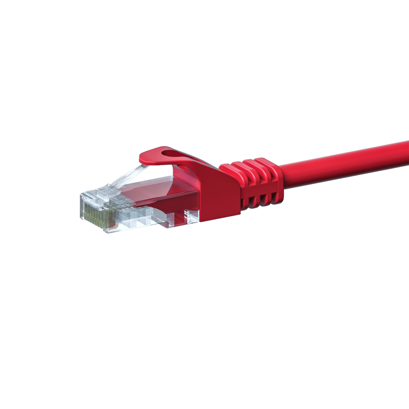 CAT 5e Netzwerkkabel U/UTP – 7,50 Meter - Rot - CCA