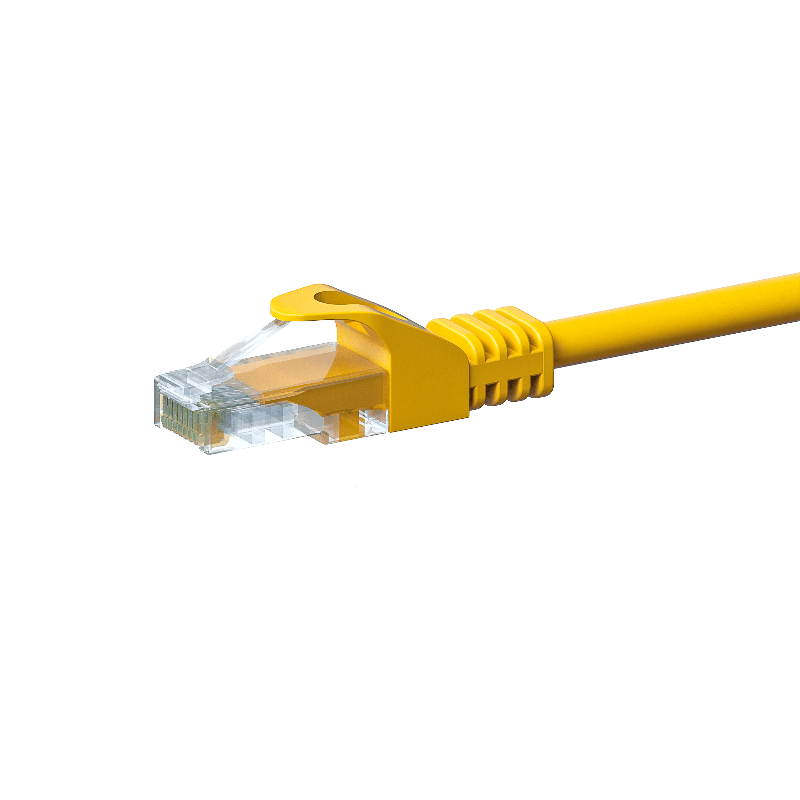 CAT 5e Netzwerkkabel U/UTP – 20 Meter - Gelb - CCA