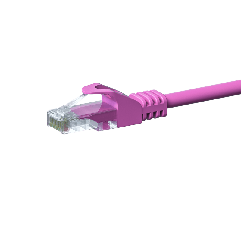 CAT 5e Netzwerkkabel U/UTP – 20 Meter - Rosa - CCA