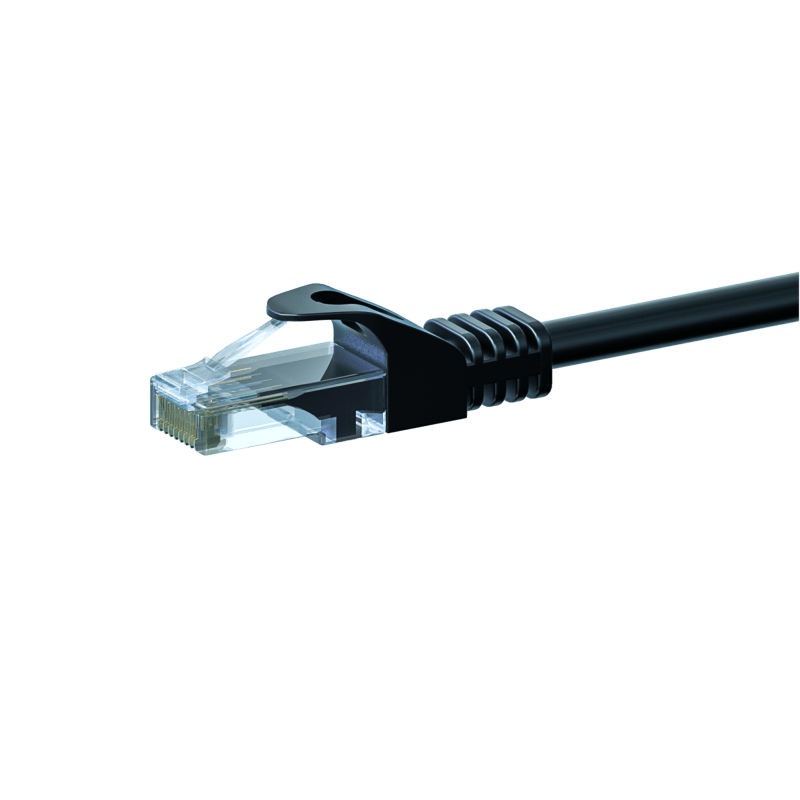 CAT 6 Netzwerkkabel U/UTP - 20 Meter - Schwarz - CCA