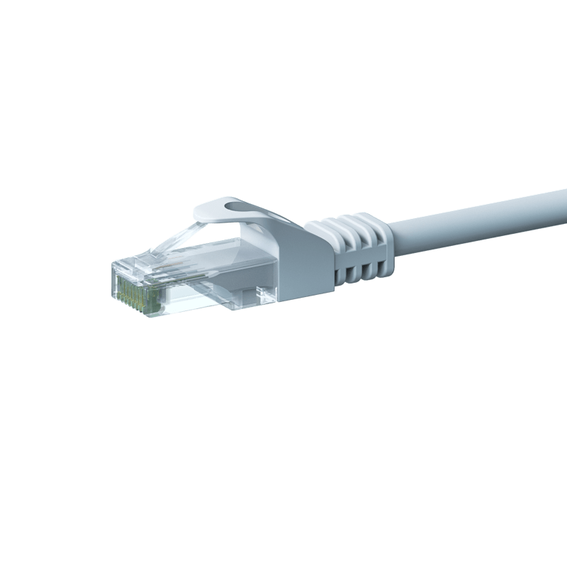 CAT 6 Netzwerkkabel U/UTP - 7,50 Meter - Weiß - CCA
