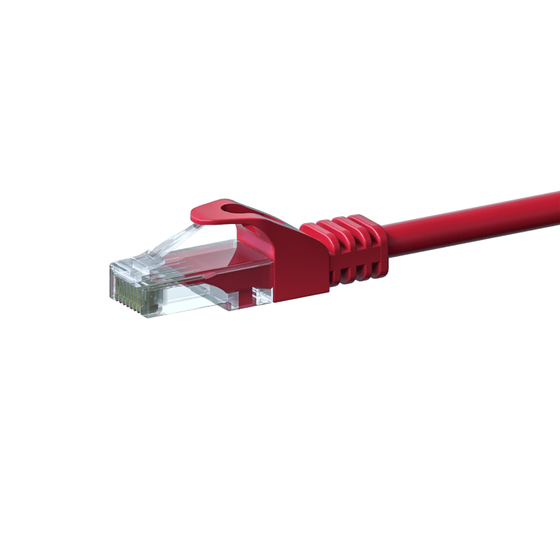 CAT 6 Netzwerkkabel U/UTP - 10 Meter - Rot - CCA