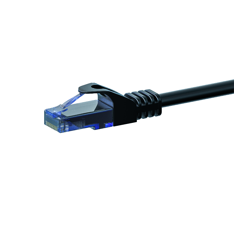 CAT6a Netzwerkkabel 100% Kupfer - U/UTP - 20 Meter - Schwarz