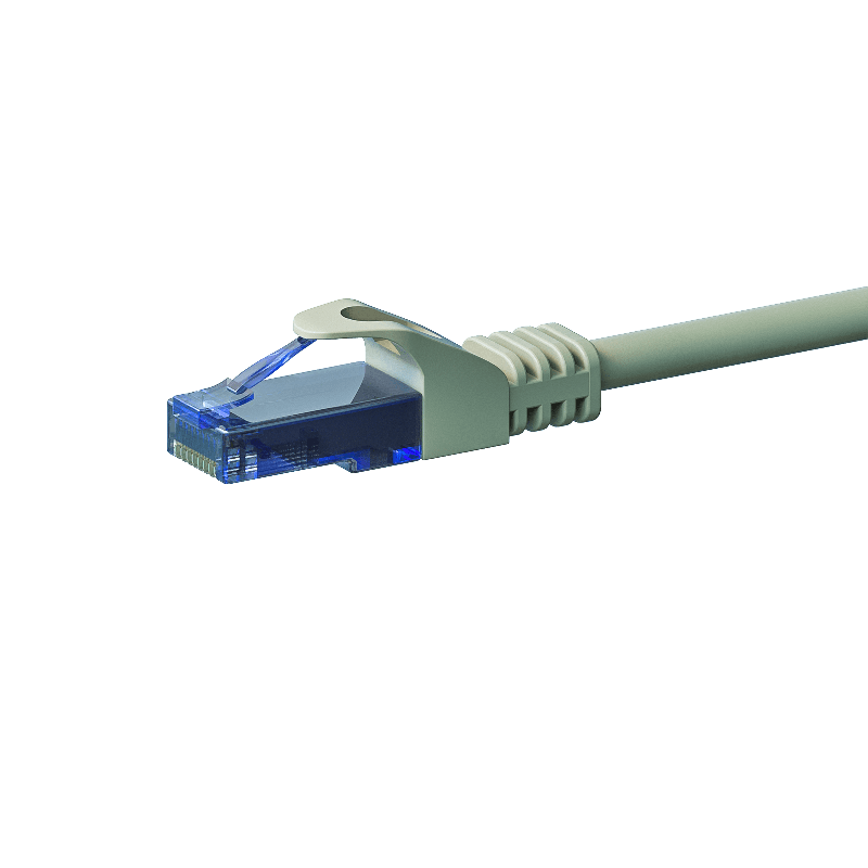 CAT6a Netzwerkkabel 100% Kupfer - U/UTP - 3 Meter - Grau