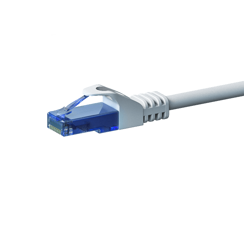 CAT6a Netzwerkkabel 100% Kupfer - U/UTP - 20 Meter - Weiß