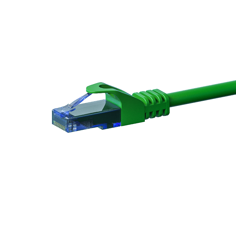 CAT6a Netzwerkkabel 100% Kupfer - U/UTP - 1,50 Meter - Grün