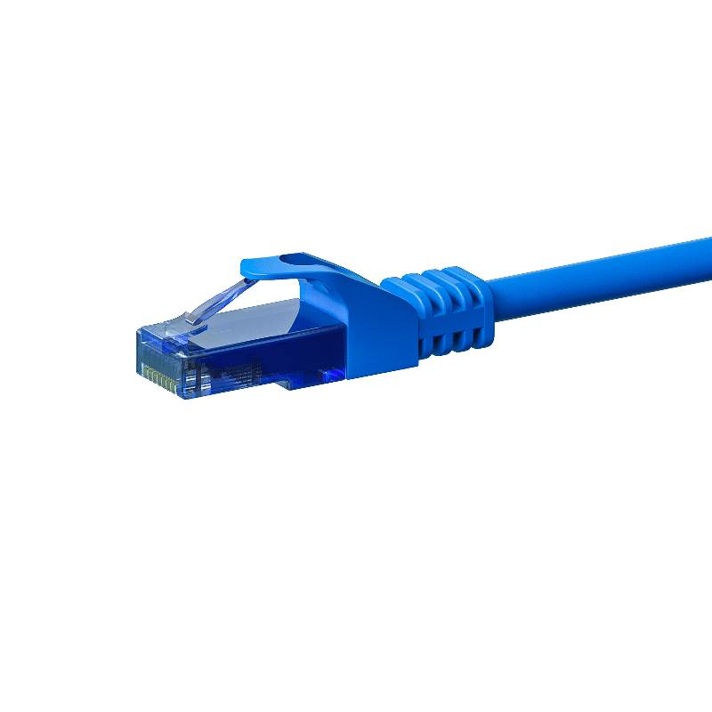 CAT6a Netzwerkkabel 100% Kupfer - U/UTP - 20 Meter - Blau