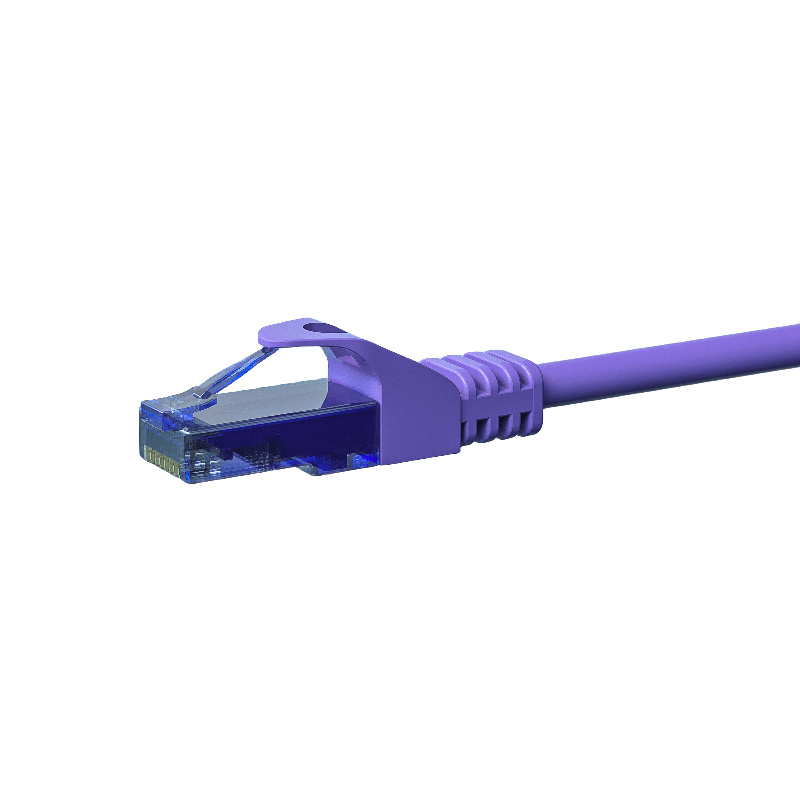 CAT6a Netzwerkkabel 100% Kupfer - U/UTP - 3 Meter - Violett