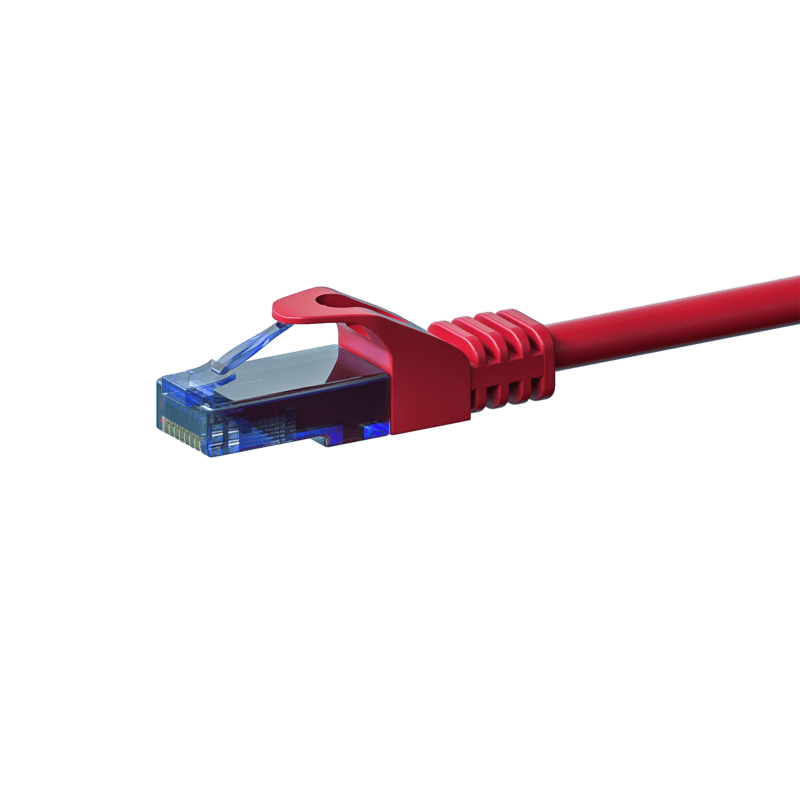 CAT6a Netzwerkkabel 100% Kupfer - U/UTP - 5 Meter - Rot