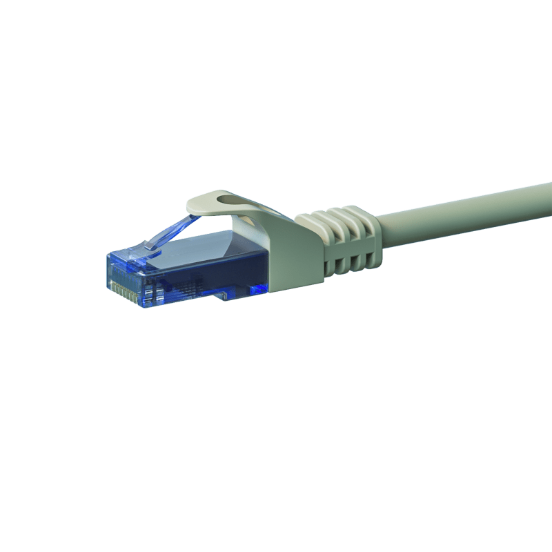 CAT6a Netzwerkkabel 100% Kupfer - U/UTP - 5 Meter - Grau