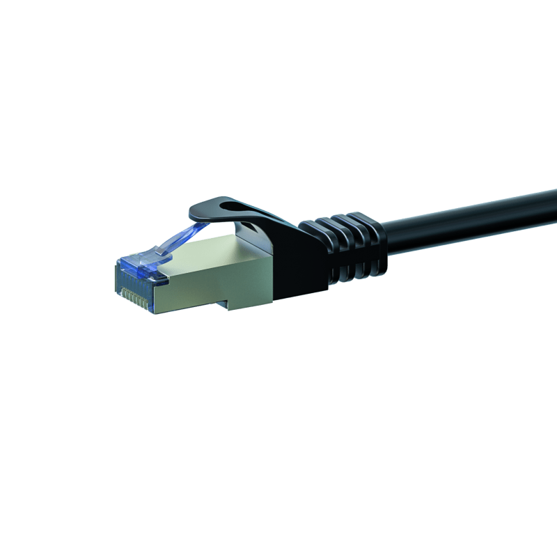CAT 6a Netzwerkkabel LSOH - S/FTP - 2 Meter - Schwarz