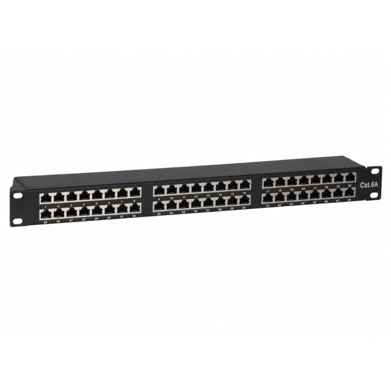 Patchpanel 19" CAT 6a STP - 48 ports