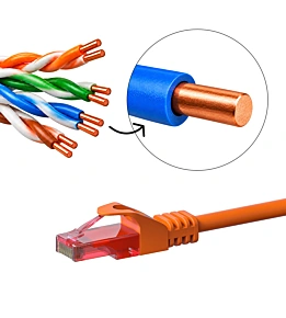 Cat6 Patchkabel - U/UTP - 100% Kupfer