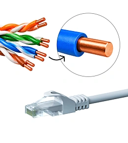 Cat5e Patchkabel - U/UTP - 100% Kupfer